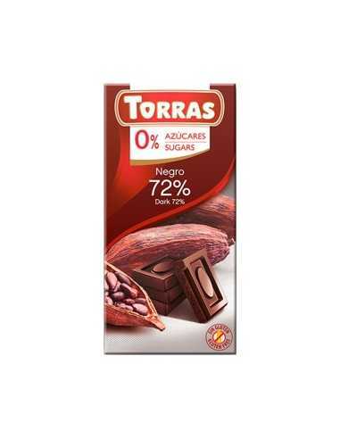 Chocolate Con 72% Cacao Sin Azucar Añadida - Torras