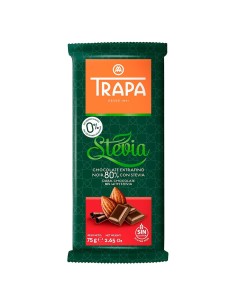 Chocolate 80% Cacao Con Stevia - Trapa