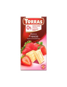 Barra Choc Blanco Fresas -...