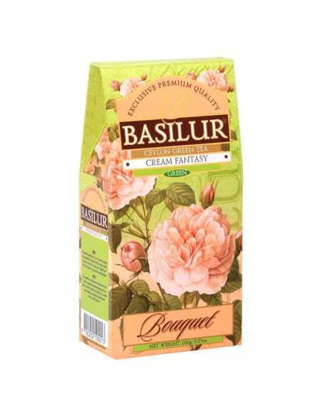 Te Bouquet Verde Con Crema Y Petalos Hoja - Basilur