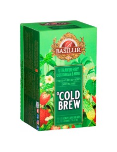 Cold Brew Fresa Pepino Y Menta 20 Bolsas - Basilur 2