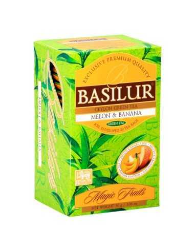 Te Frutal Verde Con Platano Y Melon 25 Bolsas - Basilur