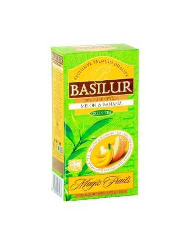 Té Verde Con Melon Y Platano 25 Bolsas -Basilur