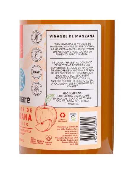 Vinagre Manzana Organico 1 L -Manare