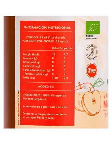 Vinagre Manzana Organico 500 Ml -Manare