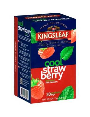 Infusion Frutillas Menta Cool Strawberry 20 Bolsas - Kingsleaf