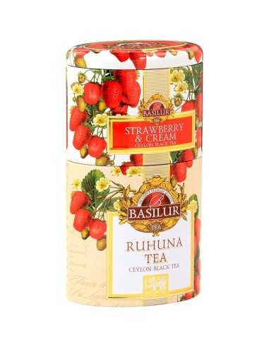 Te Frutas frutilla y Kiwy + Te Ruhunu - 100 gr - Basilur