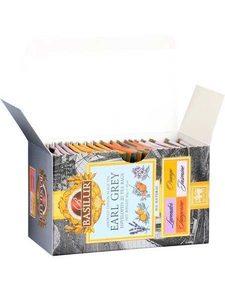 Te Earl Grey Surtidos - Earl Grey Collection - 20 Bolsas - Basilur