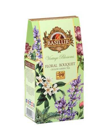 Te verde con Jasmin, menta y Rosas - FLORAL BOUQUET - 75 Gr - Basilur