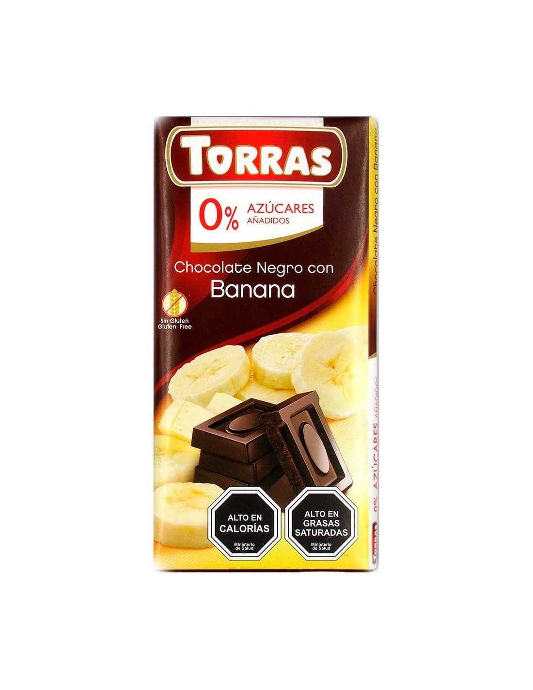 Torras Chocolate Sabor Platano Sin Azucar - Torras