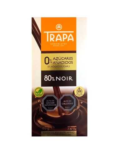 Chocolate negro 80% Cacao - Trapa