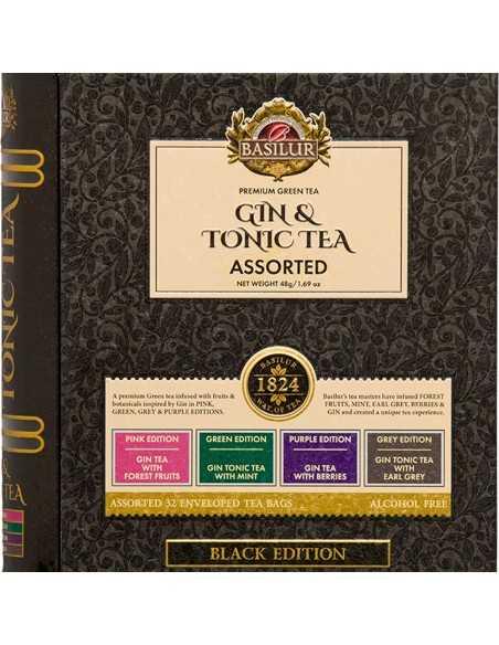 Libro de Té - Gin Tonic Black - 32 Bolsitas - Basilur