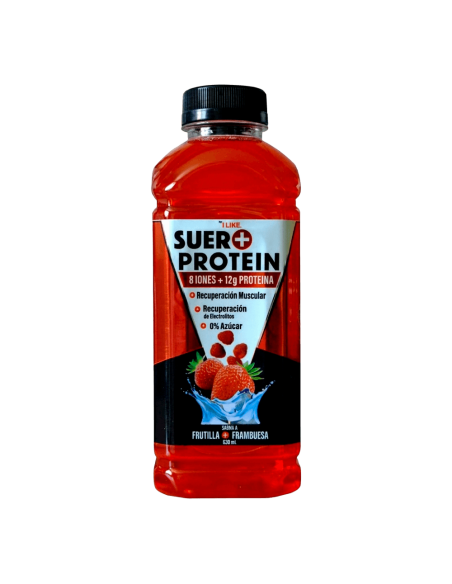 Bebida Hidratante Suero Frutilla Frambuesa 8 Iones + 12g Proteína 630ml - I Like