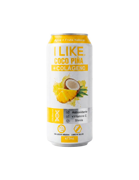 Lata Jugo Natural Coco Piña + Colágeno 473cc - I Like