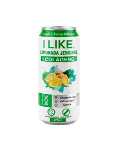 Lata Jugo Natural Limonada Jengibre + Colágeno 473cc - I...
